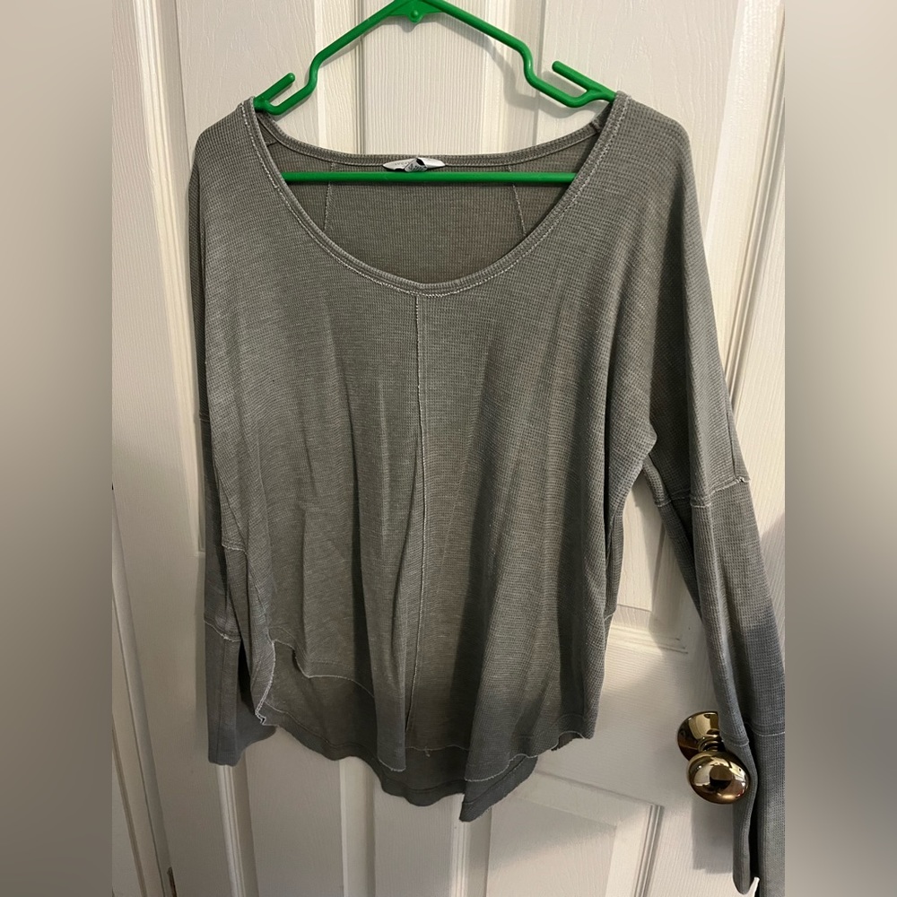 Dark green waffle sweater